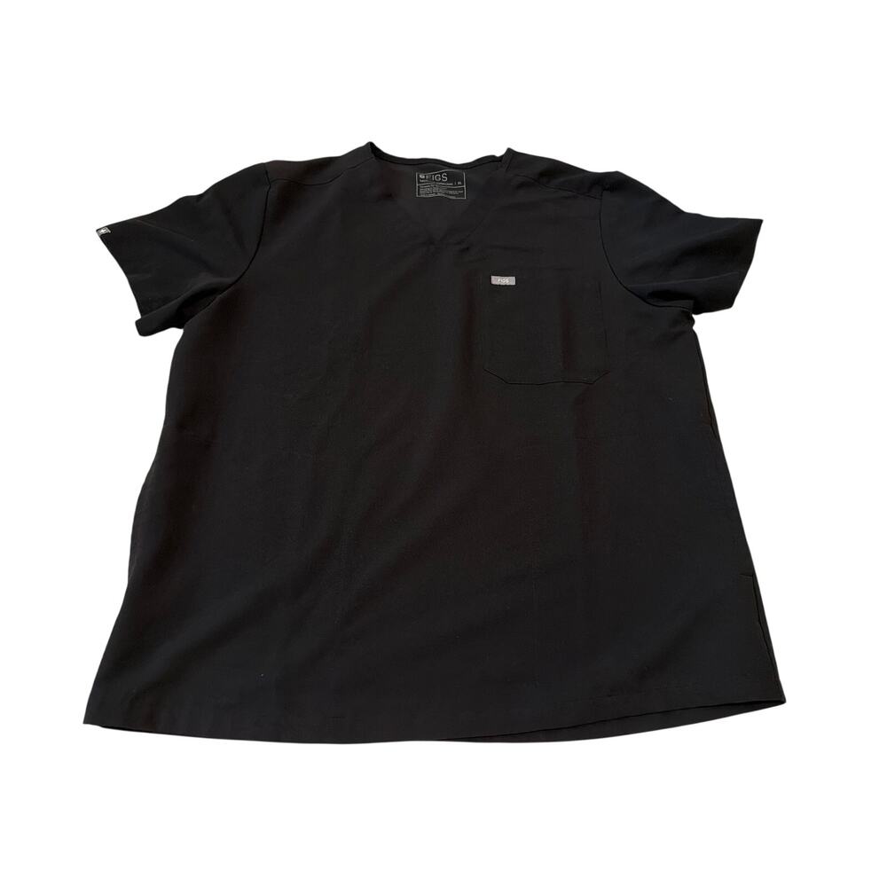 FIGS Black Chisec Three-Pocket Scrub Top Men's Size XL PO 2785 TM3000